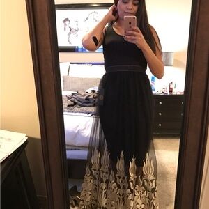 See-Through Black and Gold Women's skirt